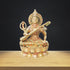 Brass Saraswati Ji Goddess Idol Statue 6.52kg